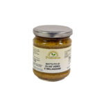 barattolo di Battuto di Olive verdi e Melanzane dell'azienda Agricola primo sole