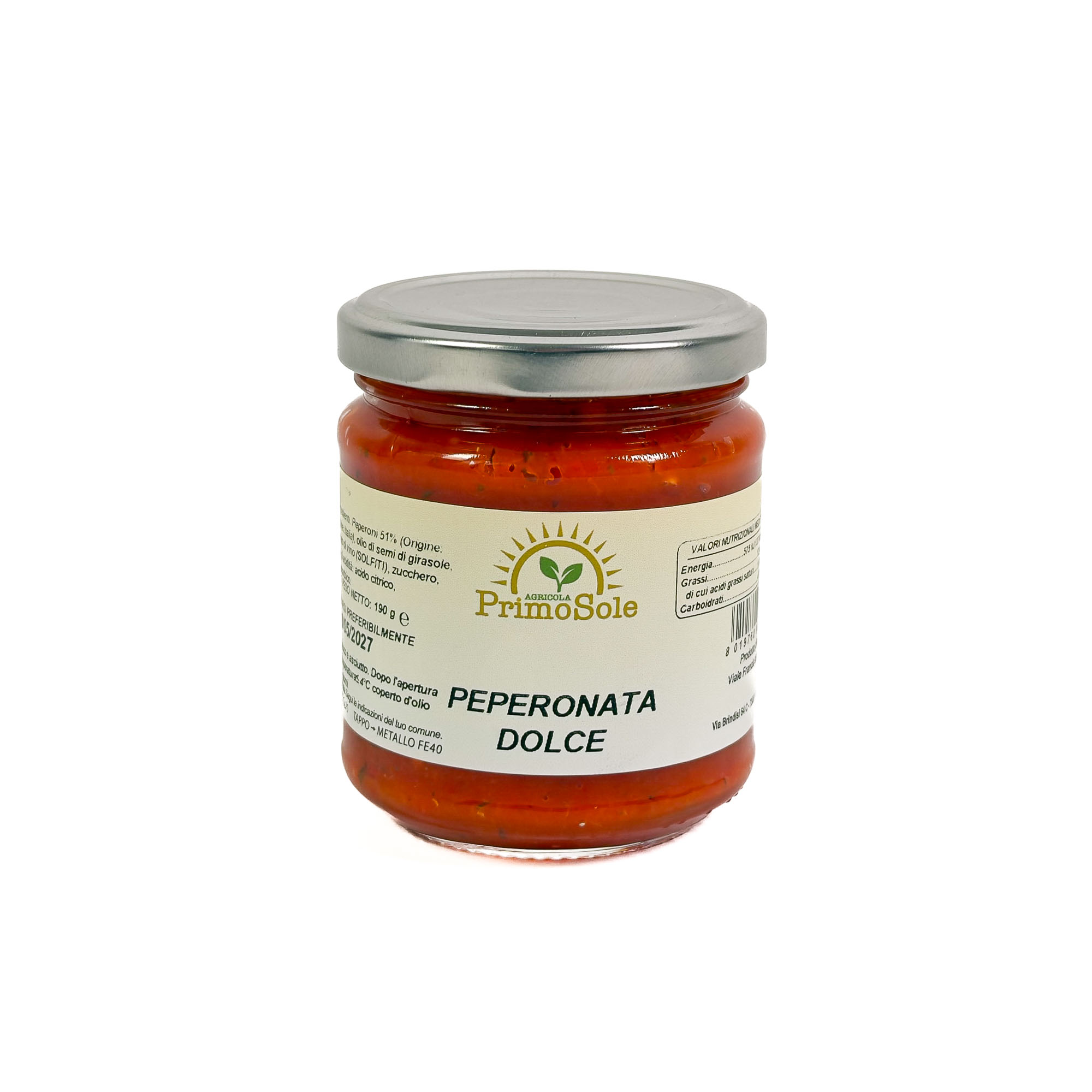 Peperonata Dolce barattolo di Peperonata Dolce dell'azienda Agricola primo sole