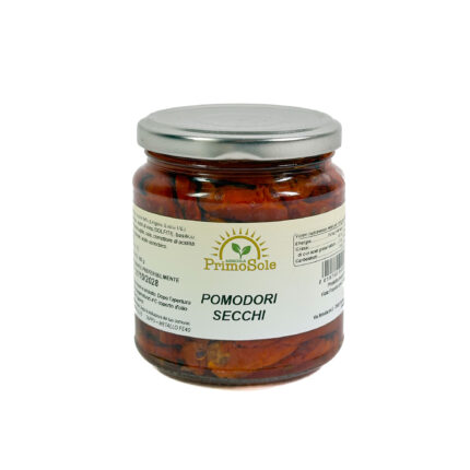 barattolo di Pomodori Secchi dell'azienda Agricola primo sole
