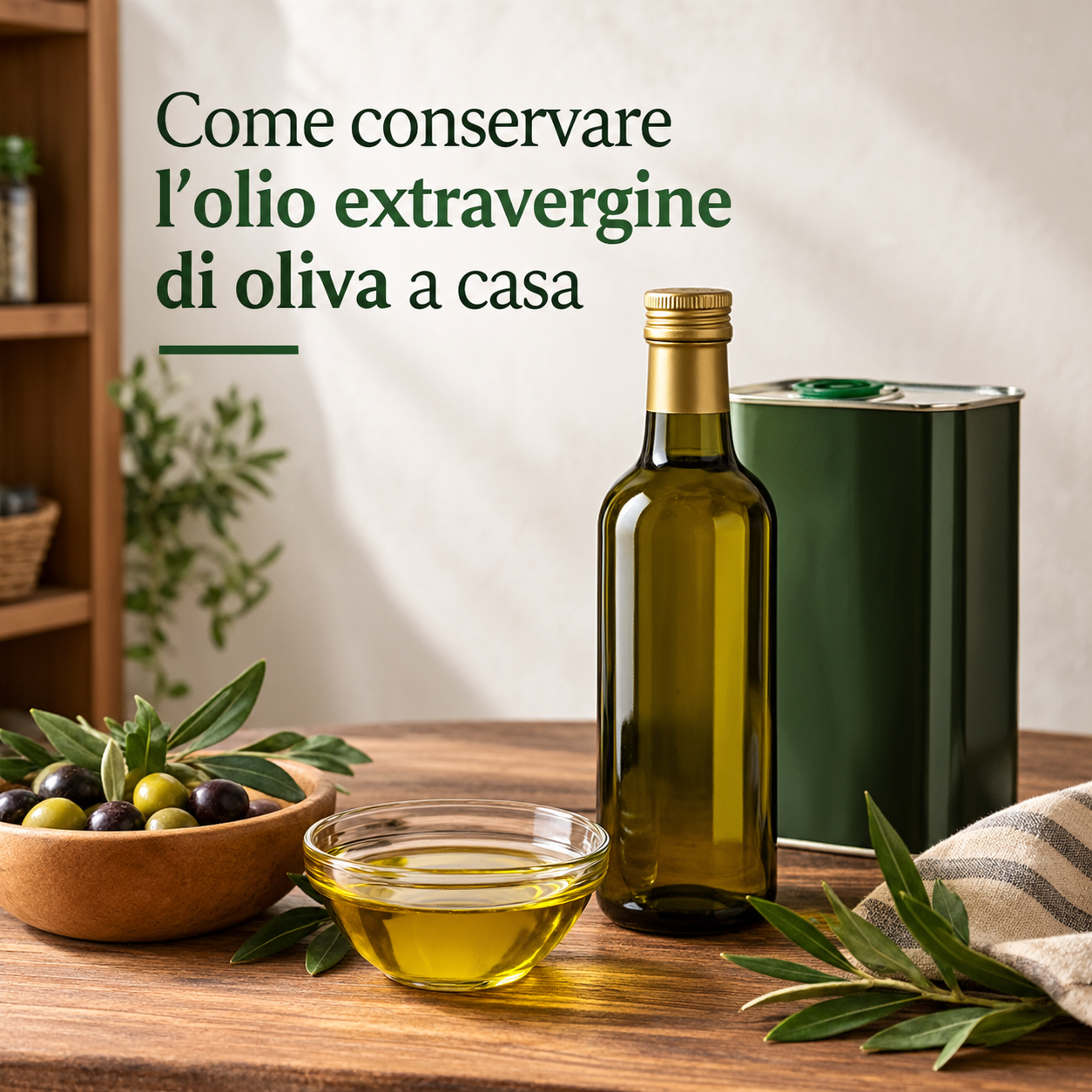 Come conservare l'olio extravergine di oliva a casa